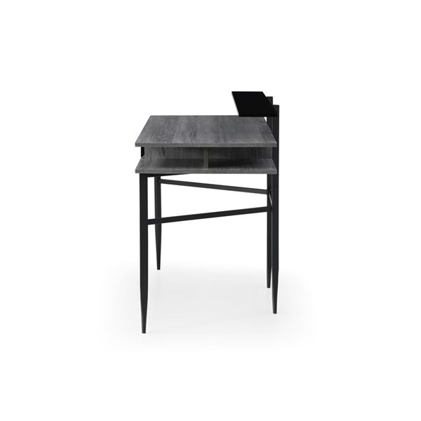 Loft Lyfe Lois 43.3-in Grey/Black Writing Desk