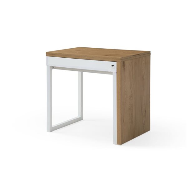Loft Lyfe Johana 63-in Natural/White Extendable Writing Desk