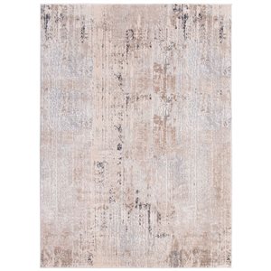 ECARPET Ethan Taupe 8-ft x 10-ft Rectangular Indoor Area rug