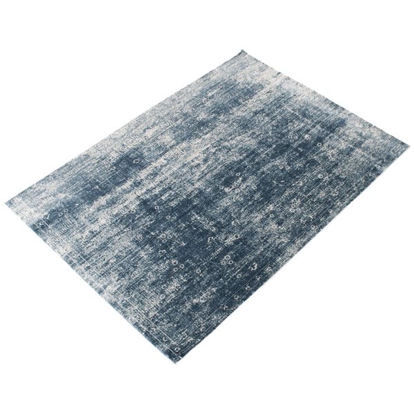 Tapis d'intérieur Isla 8pi x 10pi rectangulaire bleu par ECARPET