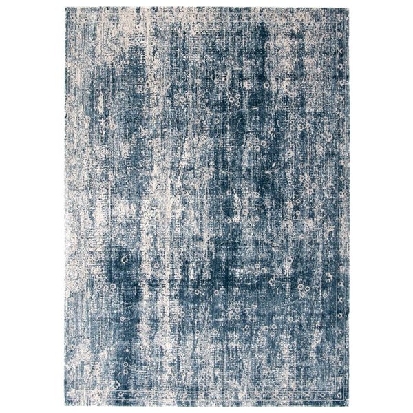 Tapis d'intérieur Isla 8pi x 10pi rectangulaire bleu par ECARPET