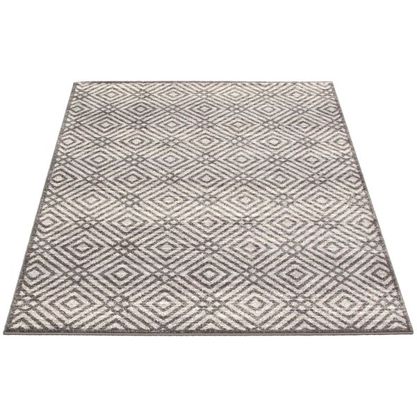 ECARPET Ember Anthracite 7-ft 10-in x 10-ft 2-in Rectangular Indoor Area rug