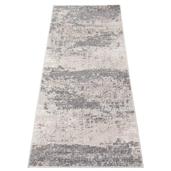 ECARPET Khloe Ivory 2-ft 7-in x 8-ft Rectangular Indoor Runner