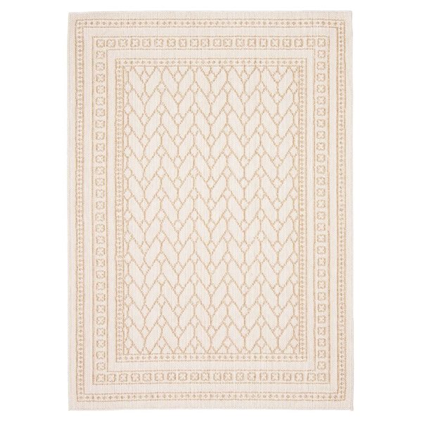 ECARPET Francesca Taupe 8-ft x 10-ft Rectangular Indoor Area rug