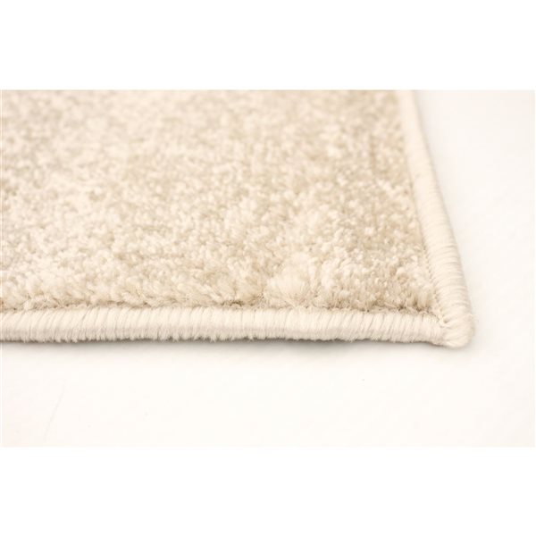 ECARPET Cosi Cream/Green 3-ft 11-in x 5-ft 7-in Rectangular Indoor Area rug