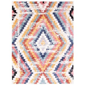 ECARPET Morocco Casa White 3-ft 11-in x 5-ft 11-in Rectangular Indoor Area rug