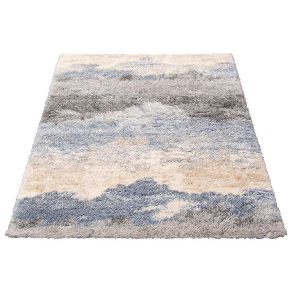 Tapis d'intérieur Kristi 3pi 11po x 5pi 7po rectangulaire crème par ECARPET