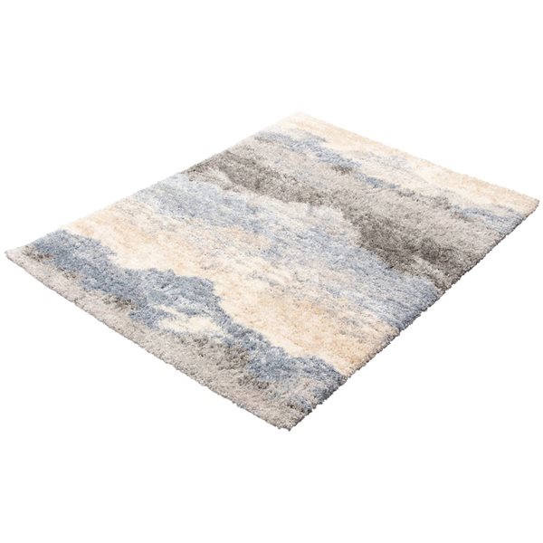 Tapis d'intérieur Kristi 3pi 11po x 5pi 7po rectangulaire crème par ECARPET