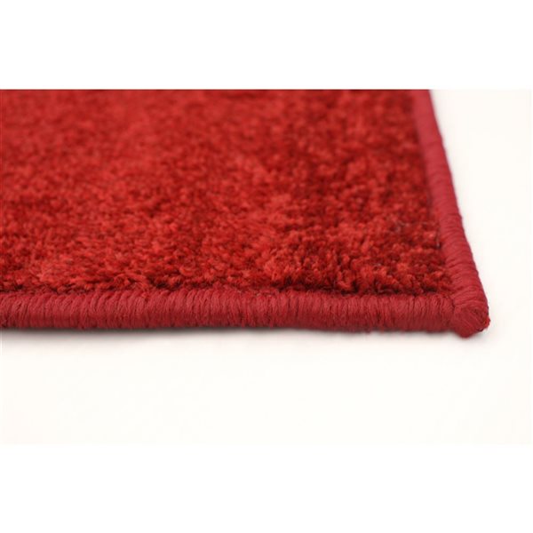 Tapis d'intérieur Cosi 5pi 3po x 7pi 3po rectangulaire rouge par ECARPET