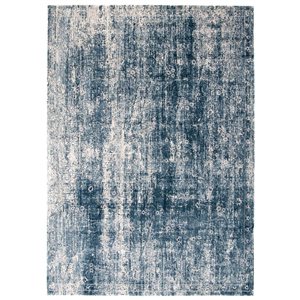 Tapis d'intérieur Isla 3pi 11po x 5pi 11po rectangulaire bleu par ECARPET