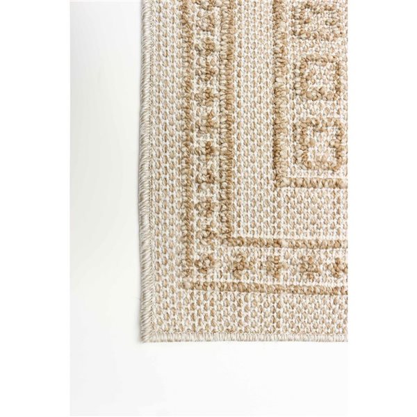 Tapis d'intérieur Francesca 4pi x 6pi rectangulaire taupe par ECARPET