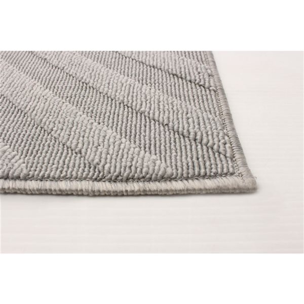 ECARPET Milan Grey 4-ft 7-in x 6-ft 7-in Rectangular Indoor/Outdoor Area rug