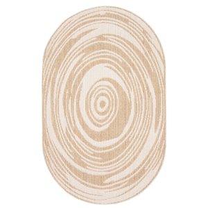 Tapis d'intérieur Merry 8pi x 10pi oval taupe par ECARPET