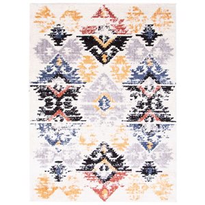 Tapis d'intérieur Morocco Kashkuli 3pi 11po x 5pi 11po rectangulaire blanc par ECARPET