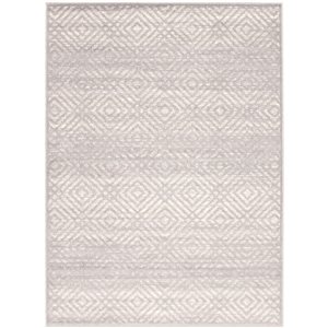 ECARPET Ember Silver 3-ft 11-in x 5-ft 7-in Rectangular Indoor Area rug