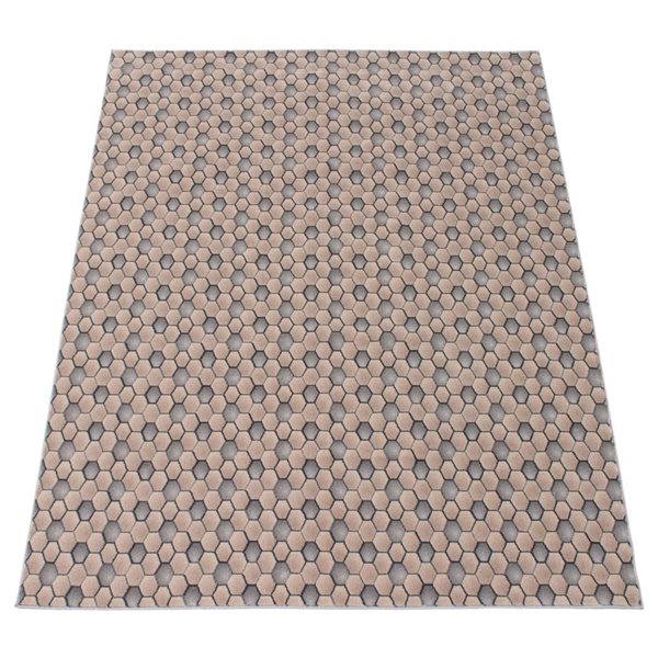 Tapis d'intérieur London 5pi 3po x 7pi 3po rectangulaire bleu par ECARPET