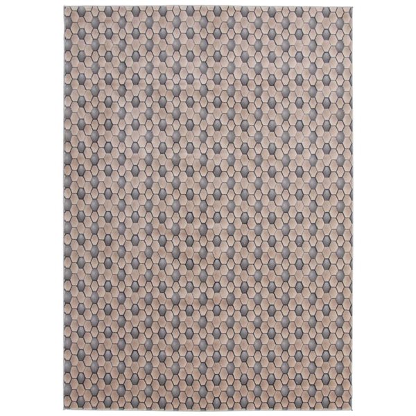 ECARPET London Blue 5-ft 3-in x 7-ft 3-in Rectangular Indoor Area rug