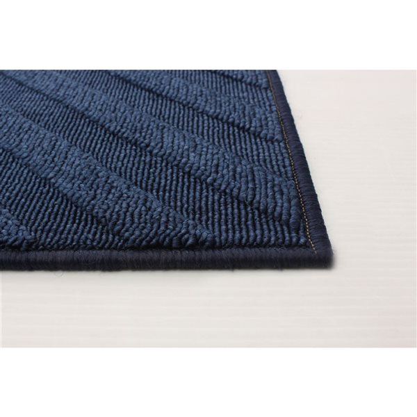 Tapis d'intérieur/extérieur Milan 3pi 11po x 5pi 7po rectangulaire bleu par ECARPET