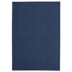 Tapis d'intérieur/extérieur Milan 3pi 11po x 5pi 7po rectangulaire bleu par ECARPET