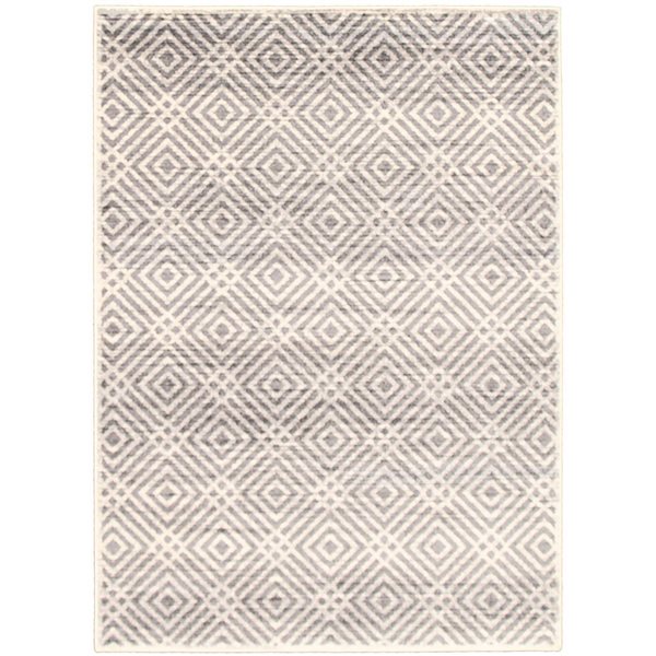 ECARPET Ember Cream 5-ft 3-in x 7-ft 3-in Rectangular Indoor Area rug