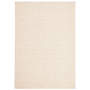 ECARPET Milan Ivory 6-ft 7-in x 9-ft 6-in Rectangular Indoor/Outdoor Area rug