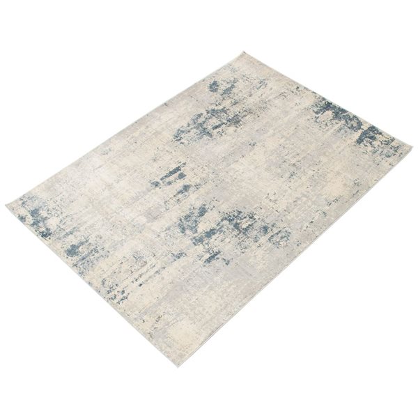 Tapis d'intérieur Everly 3pi 11po x 5pi 11po rectangulaire gris par ECARPET