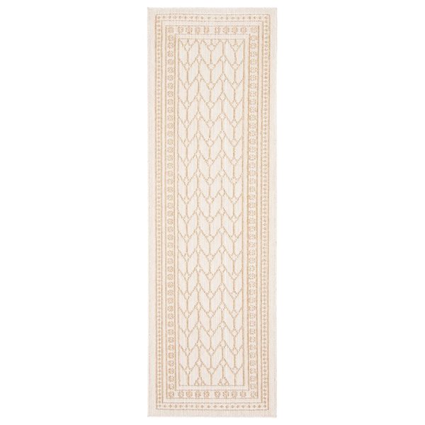 Tapis de passage d'intérieur Francesca 2pi 6po x 12pi rectangulaire taupe par ECARPET