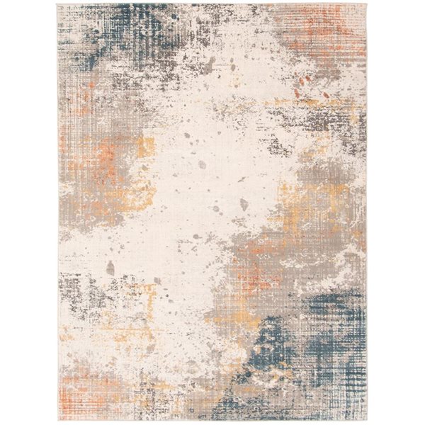 Tapis d'intérieur Cosmo 3pi 11po x 5pi 11po rectangulaire gris pâle par ECARPET