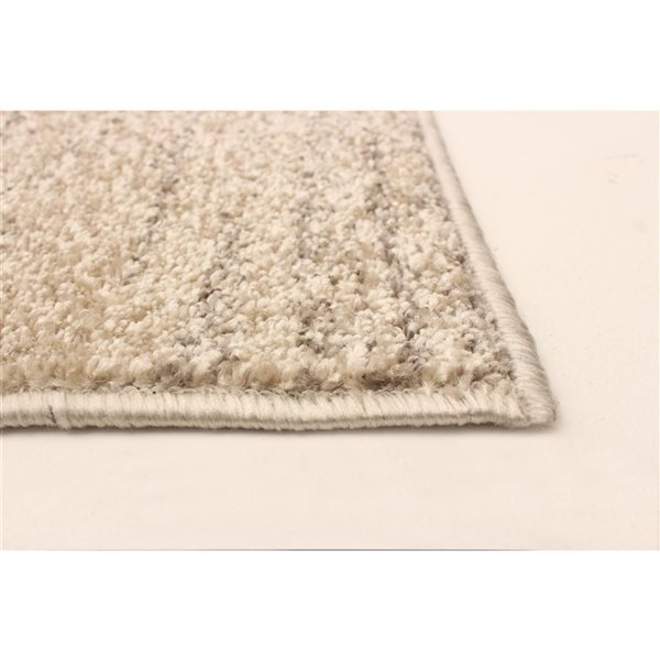 ECARPET Harlow Grey/Red 5-ft 3-in x 7-ft 3-in Rectangular Indoor Area rug