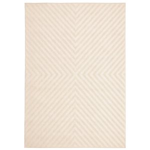 ECARPET Milan Ivory 4-ft 7-in x 6-ft 7-in Rectangular Indoor/Outdoor Area rug