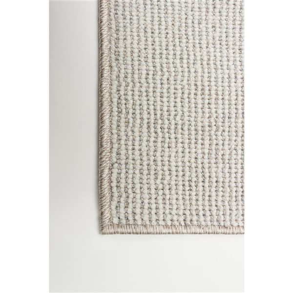 Tapis d'intérieur Frisco 8pi x 10pi rectangulaire gris par ECARPET