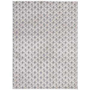 ECARPET London Grey 8-ft x 10-ft Rectangular Indoor Area rug