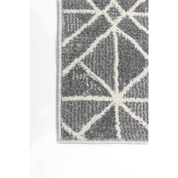 ECARPET Kylie Grey 5-ft 3-in x 7-ft 3-in Rectangular Indoor Area rug