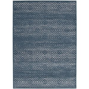 ECARPET Ember Petrol 5-ft 3-in x 7-ft 3-in Rectangular Indoor Area rug