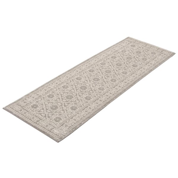 Tapis de passage d'intérieur Emma 2pi 7po x 8pi rectangulaire gris par ECARPET