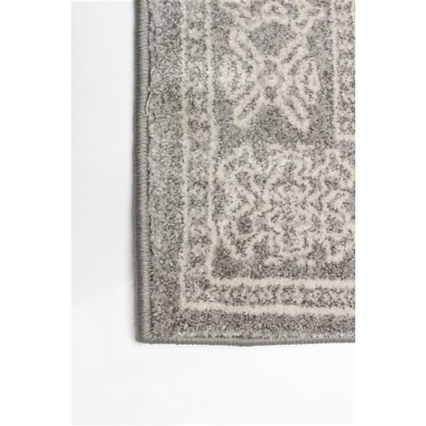 Tapis de passage d'intérieur Emma 2pi 7po x 8pi rectangulaire gris par ECARPET