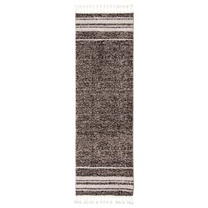 ECARPET Kybella Earth Taupe/Ivory 2-ft 7-in x 8-ft 4-in Rectangular Indoor Runner