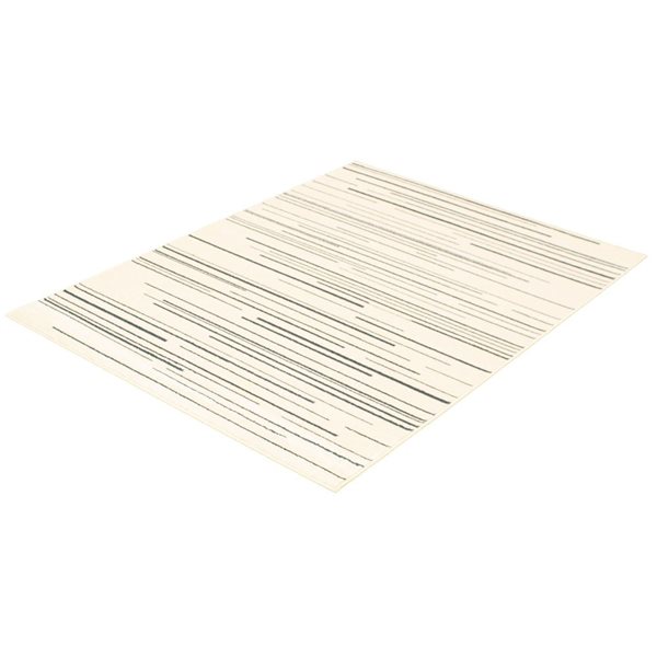 Tapis d'intérieur Fika 3pi 11po x 5pi 7po rectangulaire crème/pétrole par ECARPET