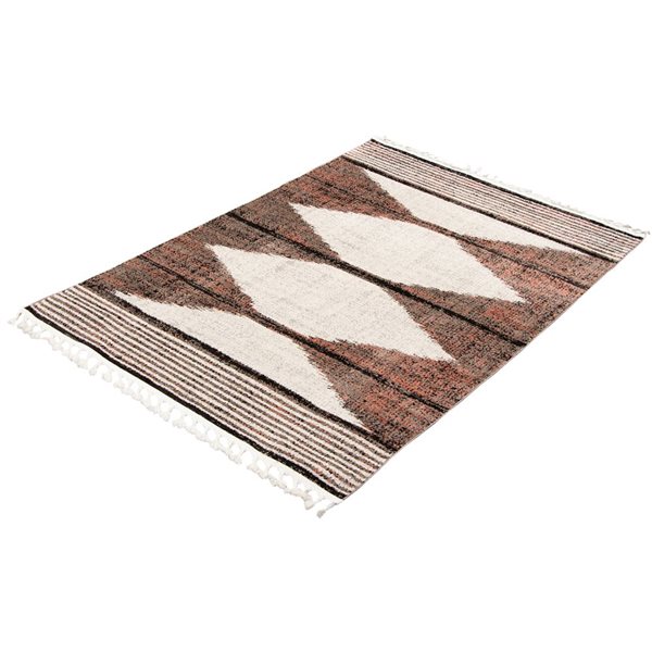 Tapis d'intérieur Kybella 7pi 10po x 10pi 5po rectangulaire taupe par ECARPET