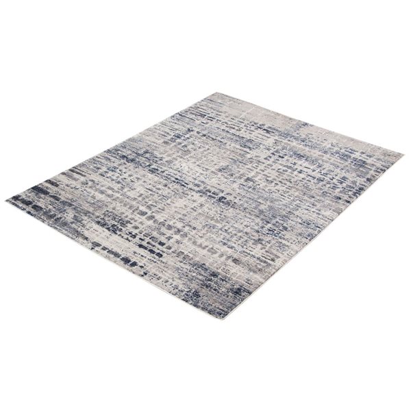 ECARPET Evra Blue 5-ft 3-in x 7-ft 3-in Rectangular Indoor Area rug