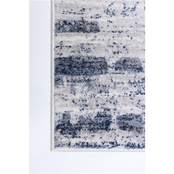 ECARPET Evra Blue 5-ft 3-in x 7-ft 3-in Rectangular Indoor Area rug