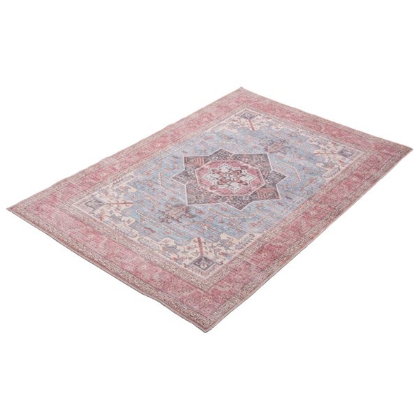 Tapis d'intérieur Heriz 7pi 8po x 10pi rectangulaire bleu par ECARPET