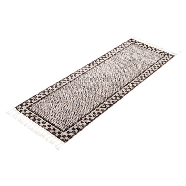 Tapis de passage d'intérieur Kybella Quattro 2pi 7po x 8pi 4po rectangulaire ivoire par ECARPET