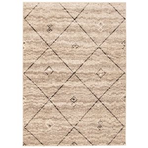 Tapis d'intérieur Devos 7pi 10po x 10pi 2po rectangulaire gris/brun par ECARPET