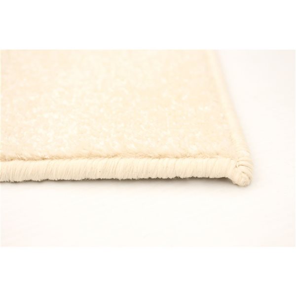 ECARPET Fika Cream/Petrol 7-ft 10-in x 10-ft 2-in Rectangular Indoor Area rug