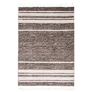 Tapis d'intérieur Kybella Earth 5pi 2po x 7pi 5po rectangulaire taupe/ivoire par ECARPET