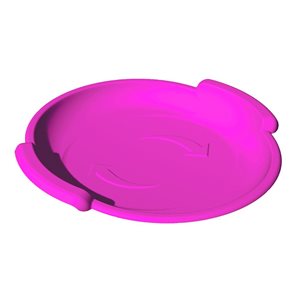 Superio 24-in x 24-in Fuchsia Plastic Snow Sled