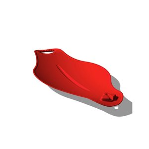 Superio 25-in x 15-in Red Plastic Snow Sled