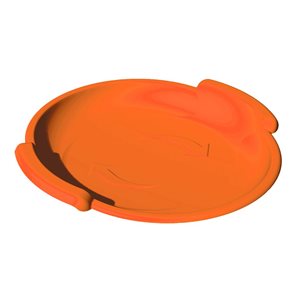 Superio 24-in x 24-in Orange Plastic Snow Sled