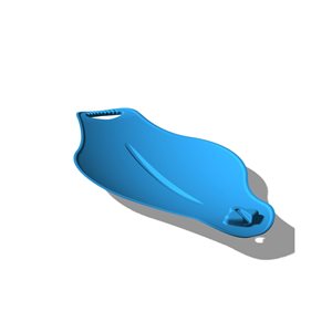 Superio 25-in x 15-in Blue Plastic Snow Sled